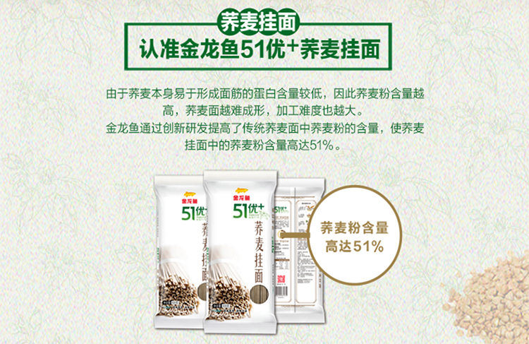 金龙鱼51优+荞麦挂面怎么样，金龙鱼51优+荞麦挂面好不好？|苦荞之家