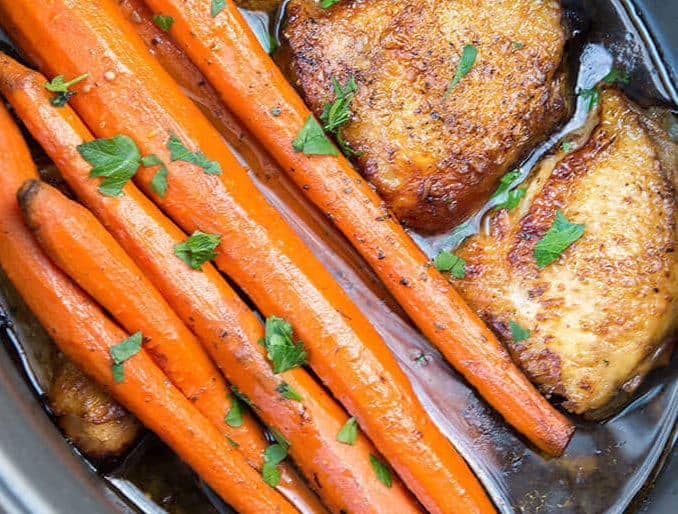 Balsamic Chicken with Carrots