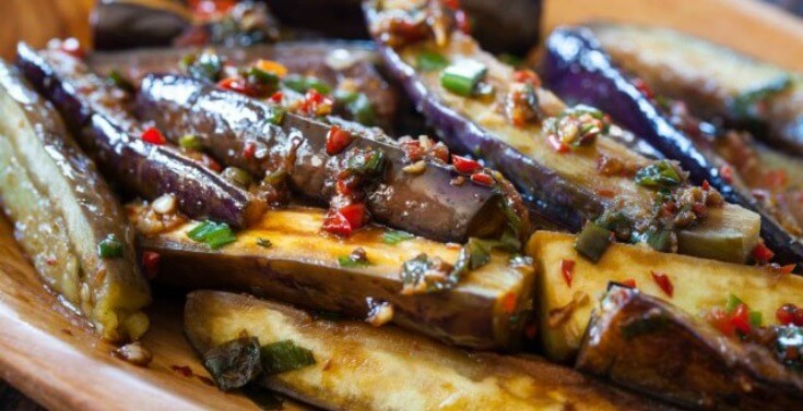 Chinese Eggplant With Spicy Garlic Sauce