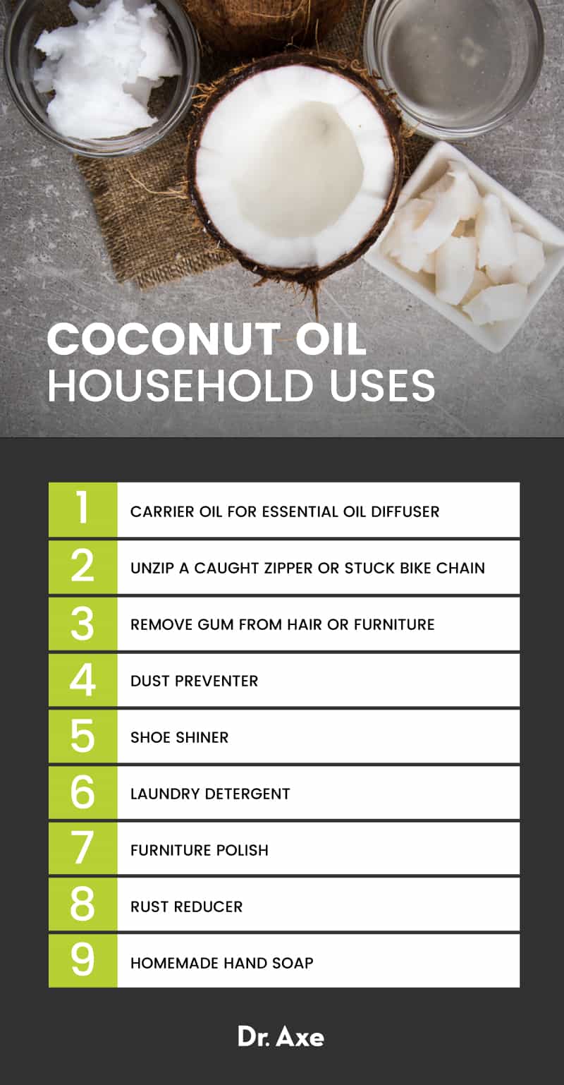Coconut oil uses for household