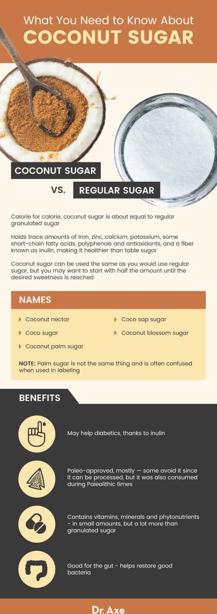 Coconut sugar guide - Dr. Axe