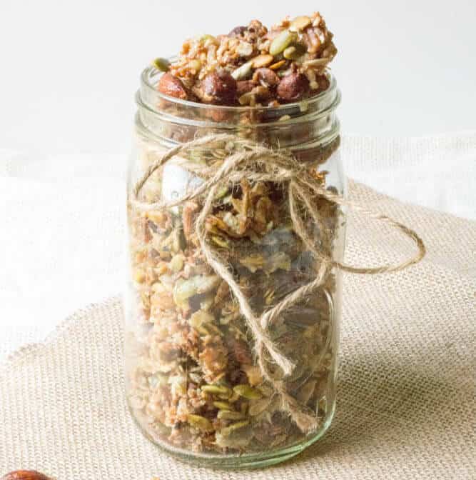 Crockpot Grain-Free, Low-Carb, Sugar-Free Granola