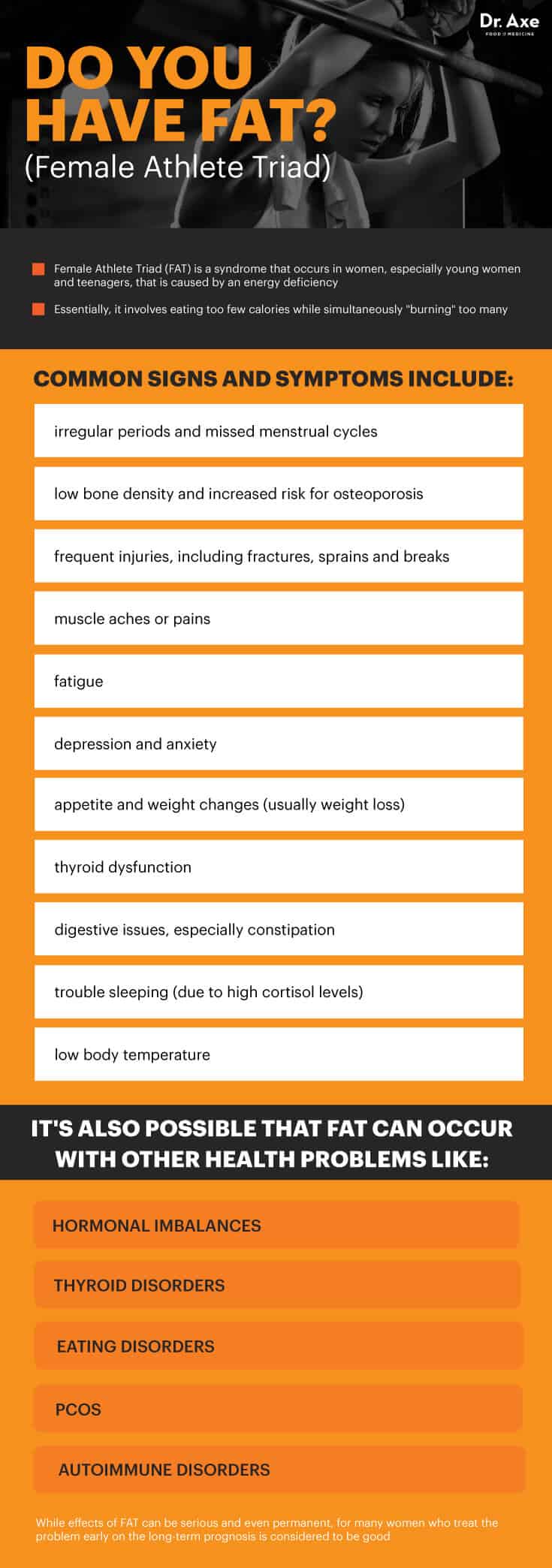 Female athlete triad symptoms - Dr. Axe