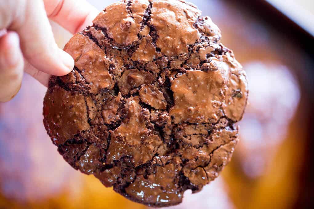 Flourless chocolate chewy cookies