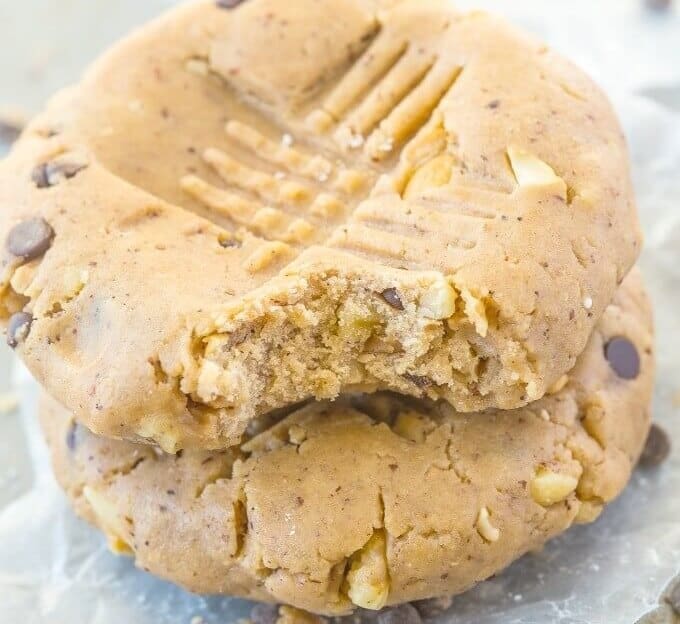 Healthy No-Bake Giant Paleo Cookie for One