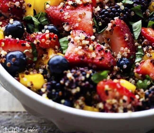 Honey Lime Quinoa Fruit Salad