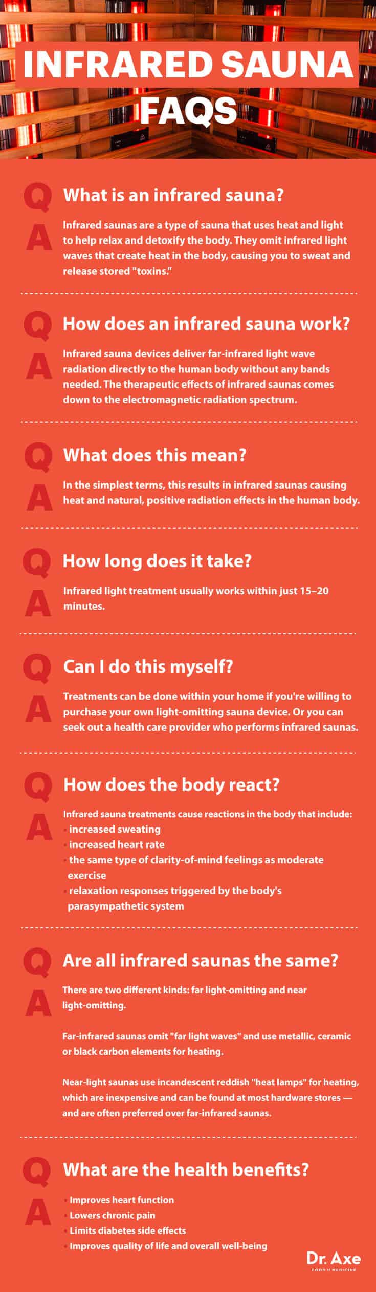 Infrared sauna FAQs - Dr. Axe