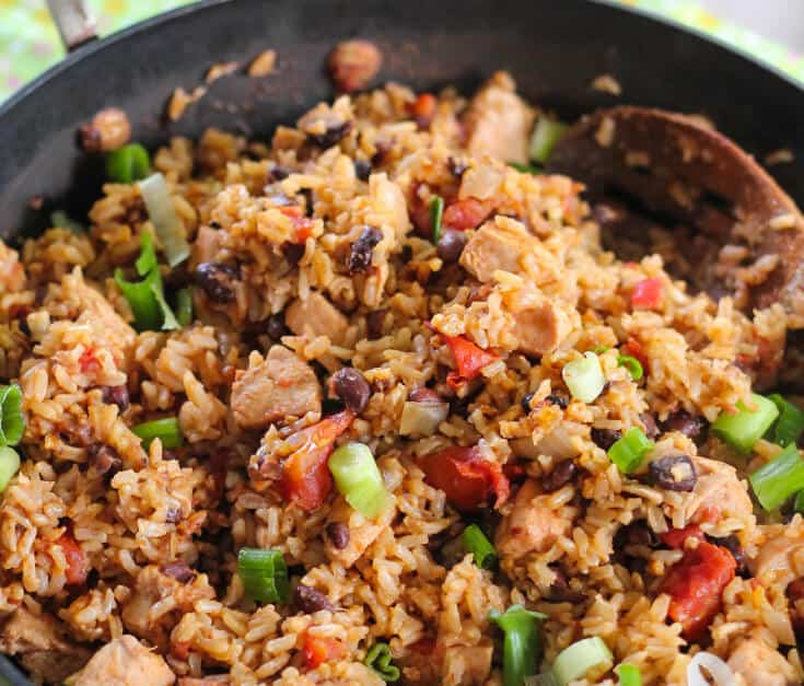 No-Fuss Black Beans Chicken and Rice