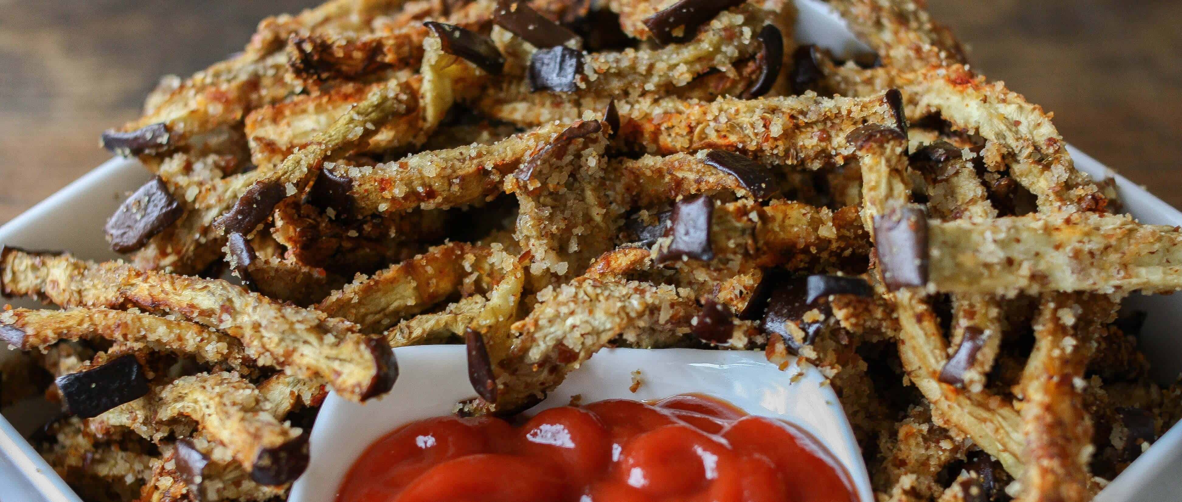 Oven-Baked Eggplant Fries