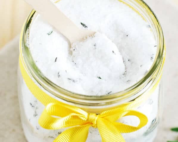 Homemade Lemon Rosemary Bath Salts