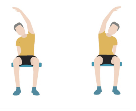 Seated side stretch - Dr. Axe