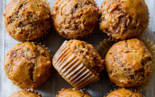 Whole Wheat Apple Cinnamon Muffins