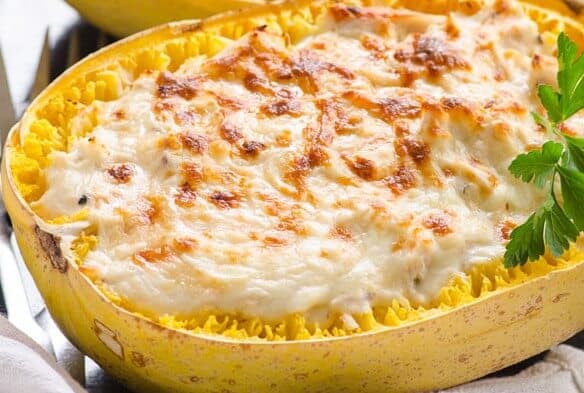 greek-yogurt-chicken-alfredo-spaghetti-squash-boats-recipe