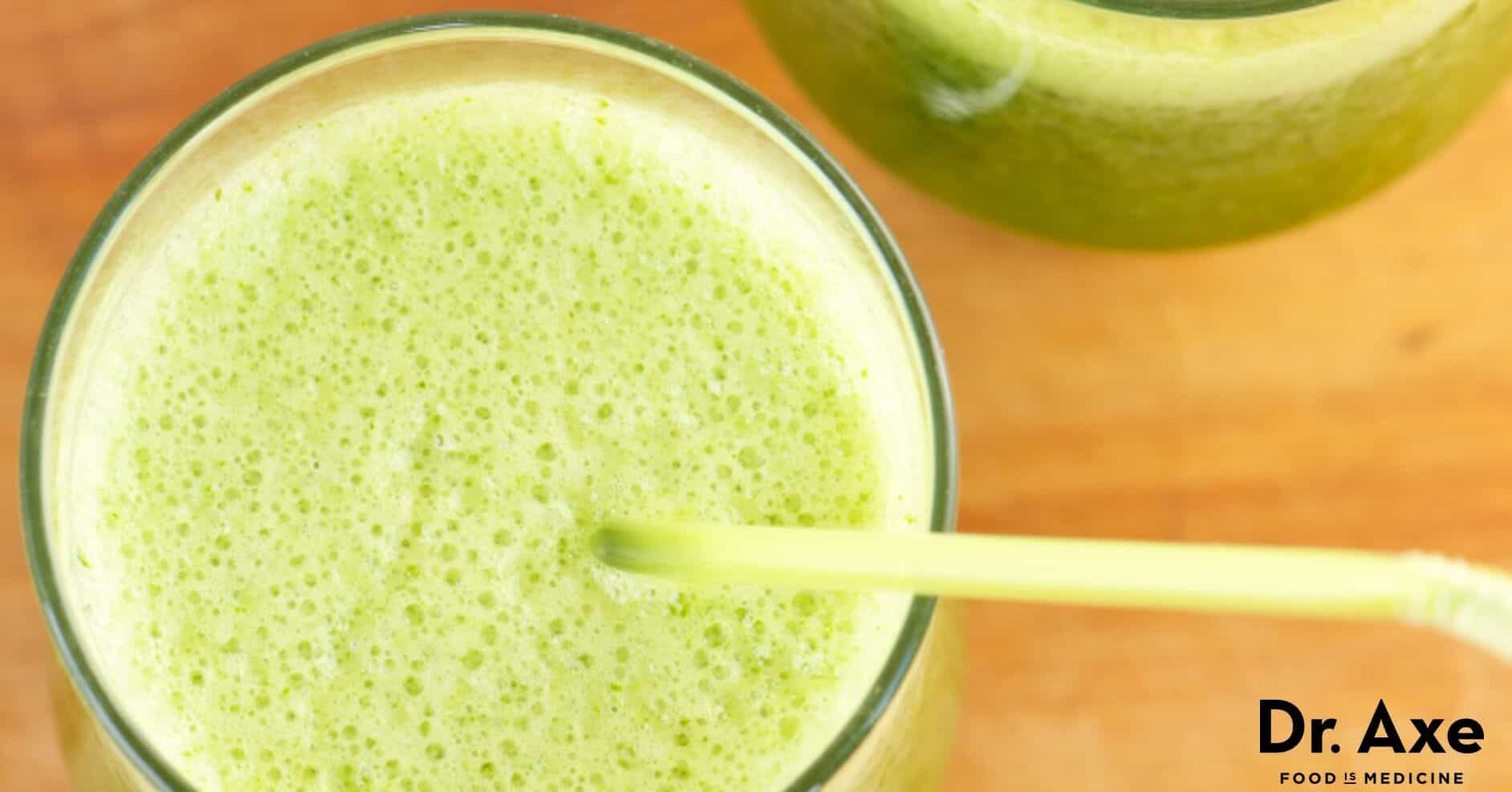 peachy super kale smoothie, Dr. Axe Recipes
