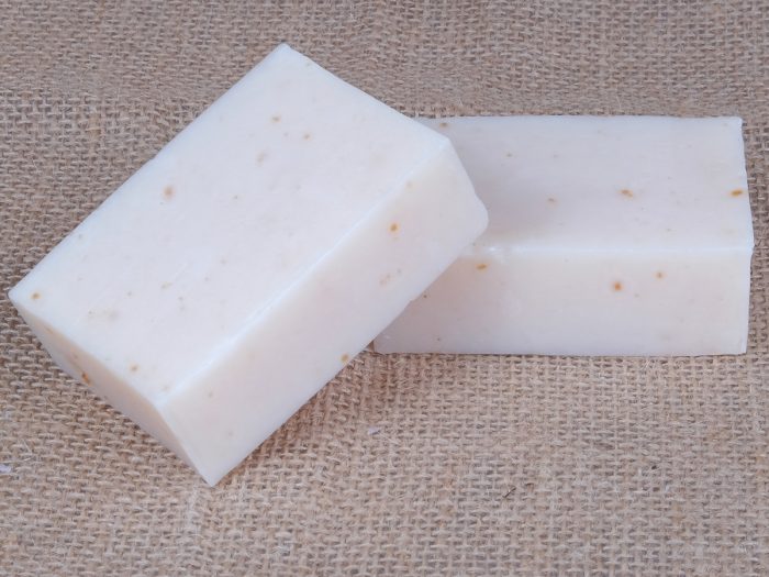 Glycerin soap bars on burlap